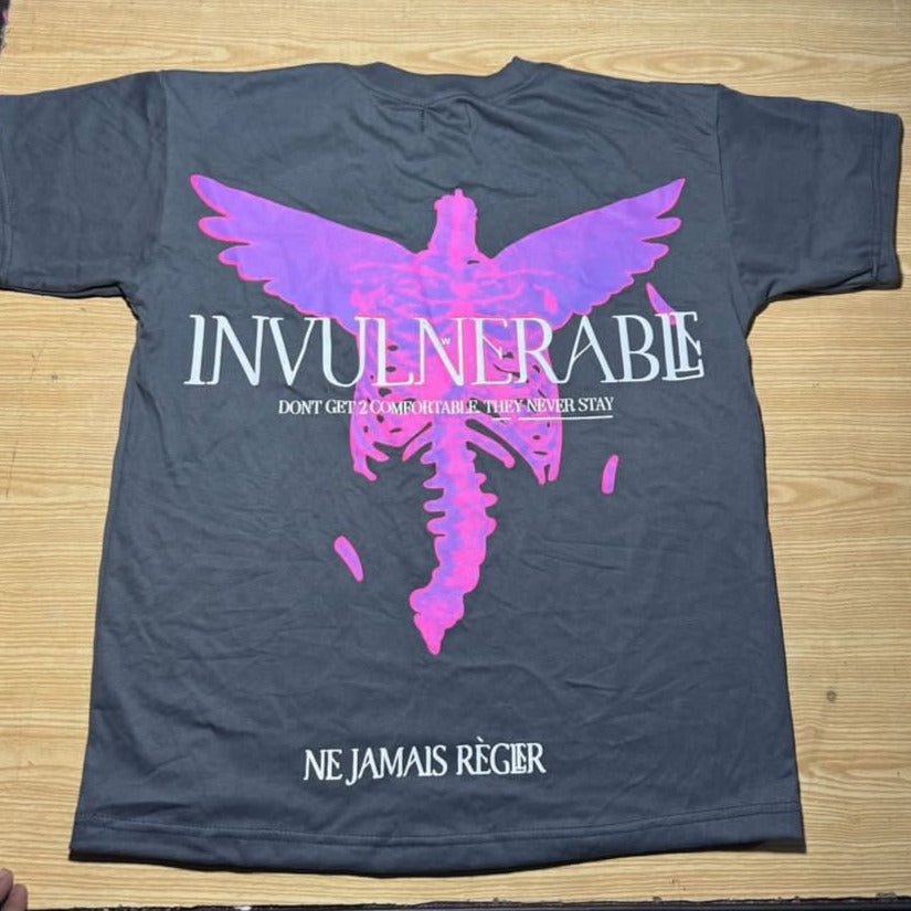 INVULNERABLE Dark Charcoal T-shirt