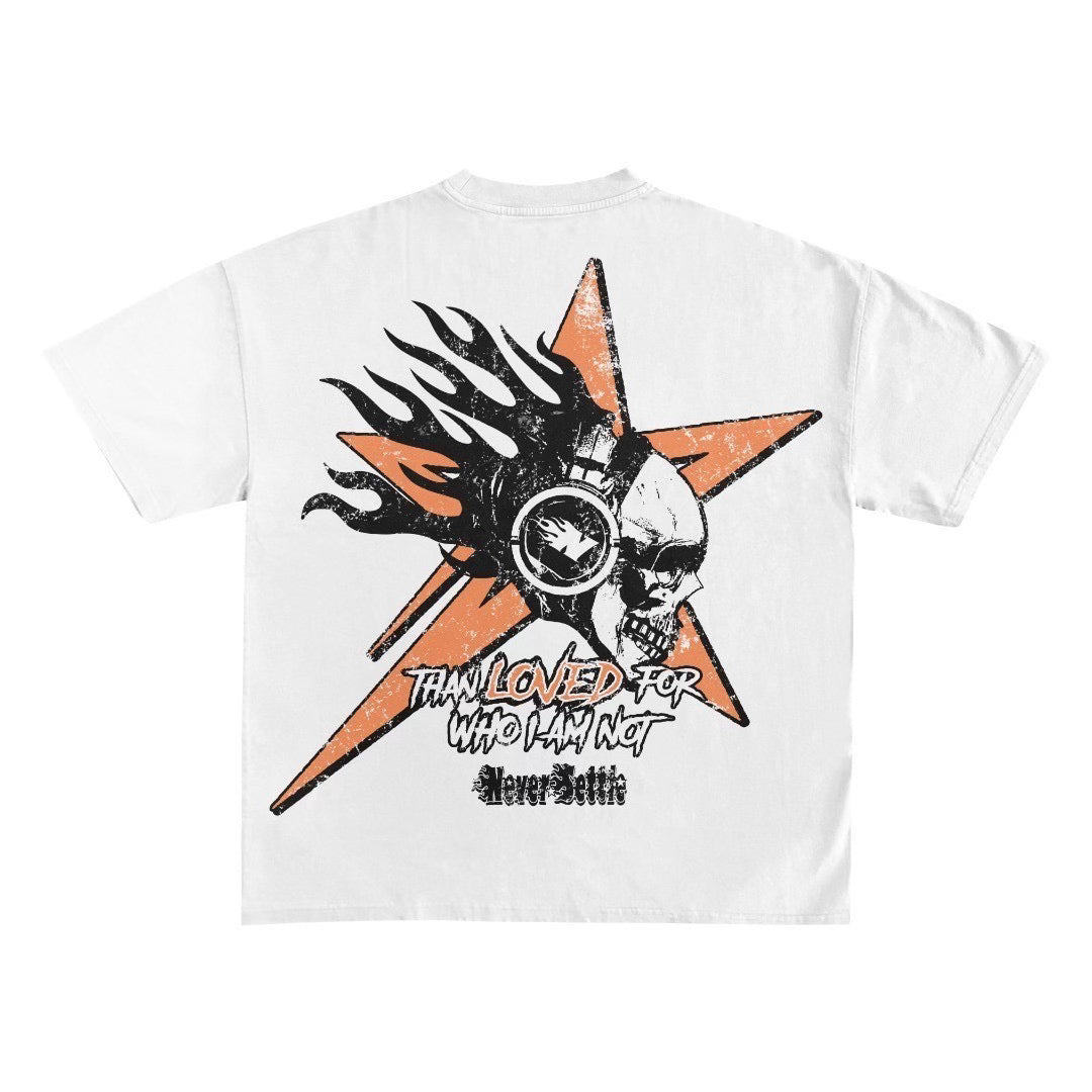 HATE IT OR LOVE IT Black, White & Orange T-shirt