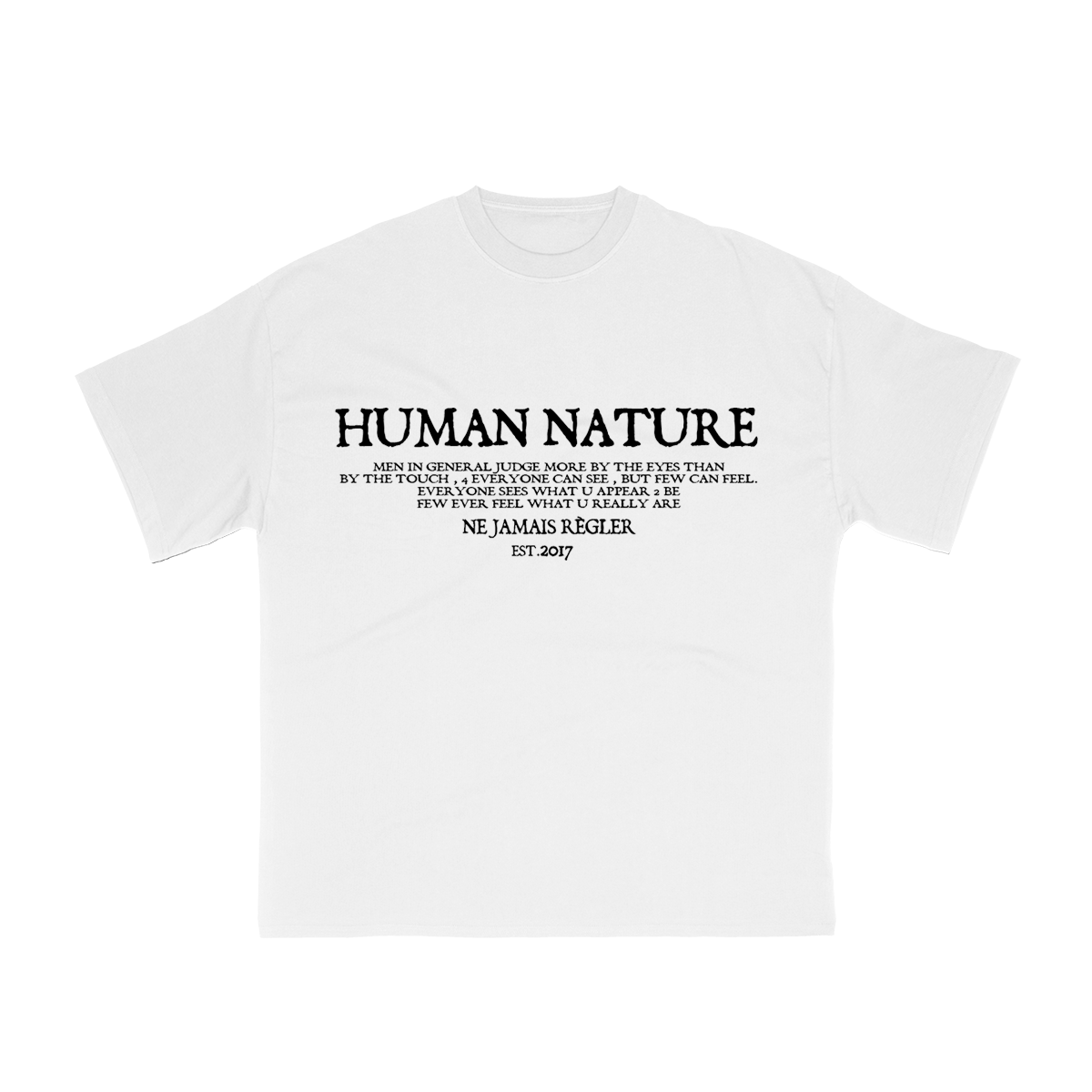 HUMAN NATURE White T-Shirt