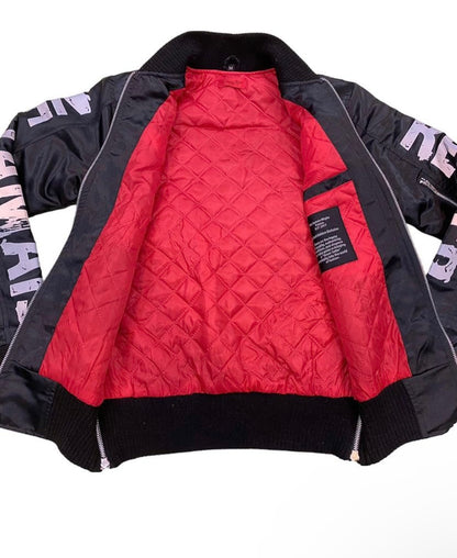 BLACK REFLECTIVE Bomber Jacket