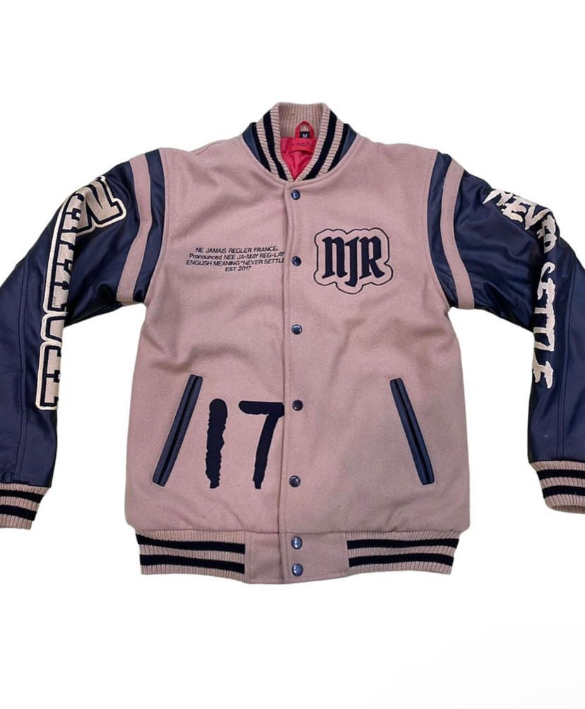 NJR VARSITY JACKET Brown