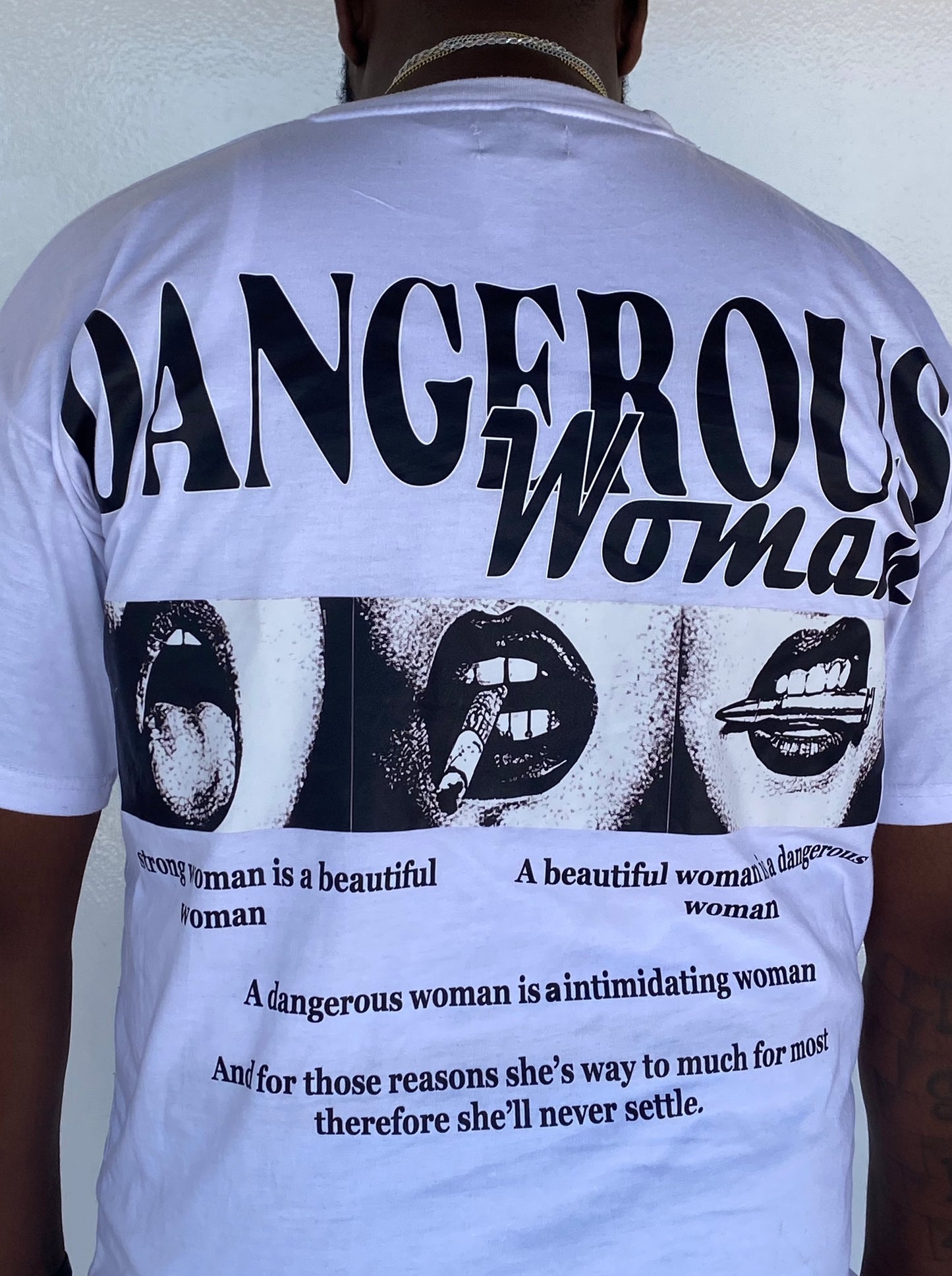 DANGEROUS WOMEN White T-shirt