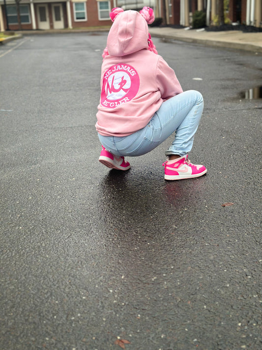 RÉGLER SATIN Pink Hoodie