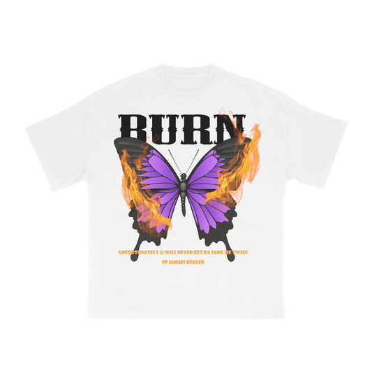 BURN White T-shirt