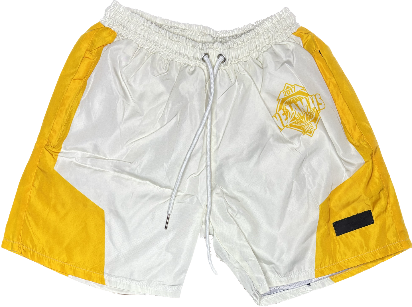 NJR FRANCE Yellow & White Shorts