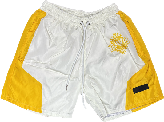 NJR FRANCE Yellow & White Shorts