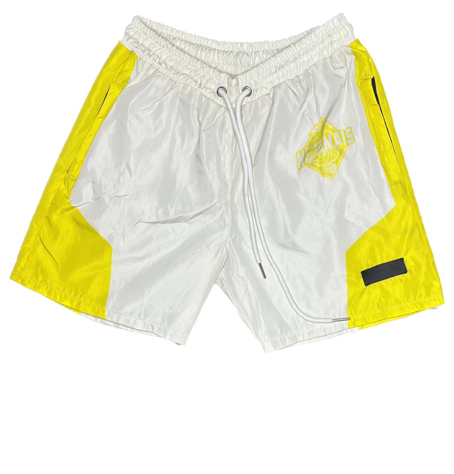 NJR FRANCE Yellow & White Shorts