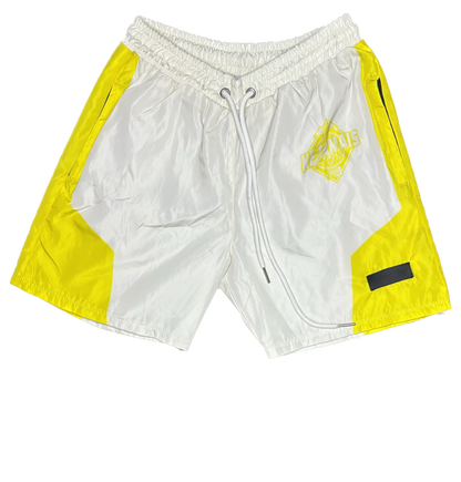 NJR FRANCE Yellow & White Shorts