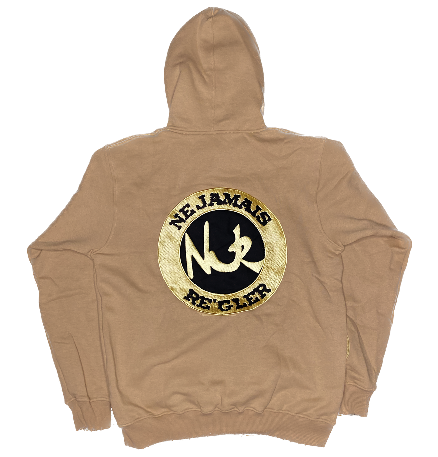 RÉGLER SATIN HOODIE Tan