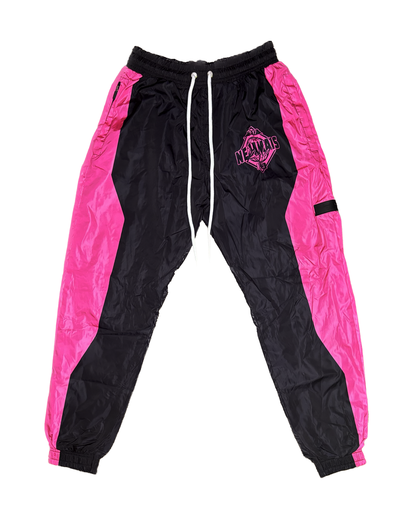 NJR CLASSIC WINDBREAKER Black & Pink Pants