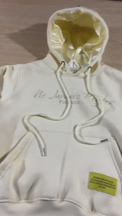 RÉGLER SATIN Yellow Hoodie