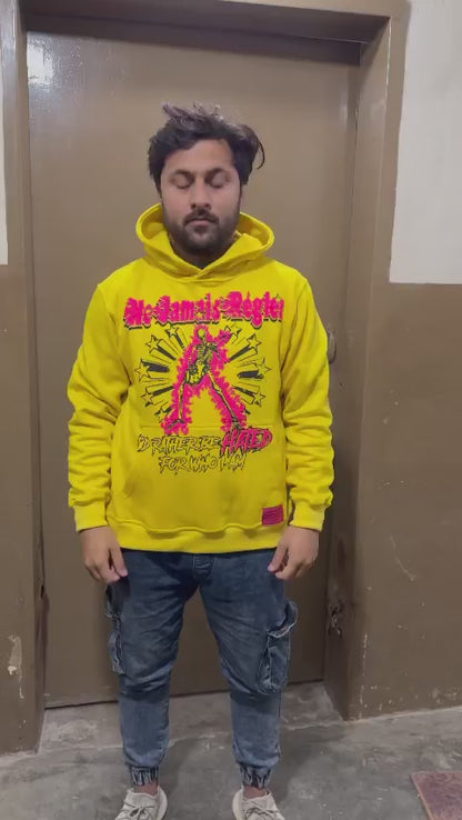 HATE IT OR LOVE IT Yellow, Black & Pink Hoodie