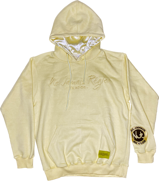 RÉGLER SATIN Yellow Hoodie